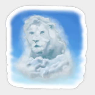 Lion in the Clouds Sticker